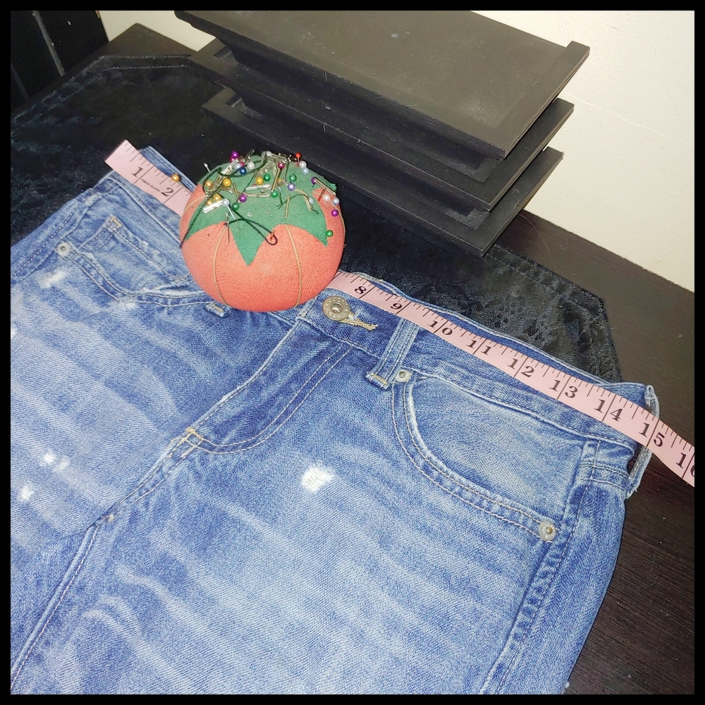 Lucky Brand Torn Distressed Blue Jeans 00/24 Sienna Slim Boyfriend - Picture 5 of 10